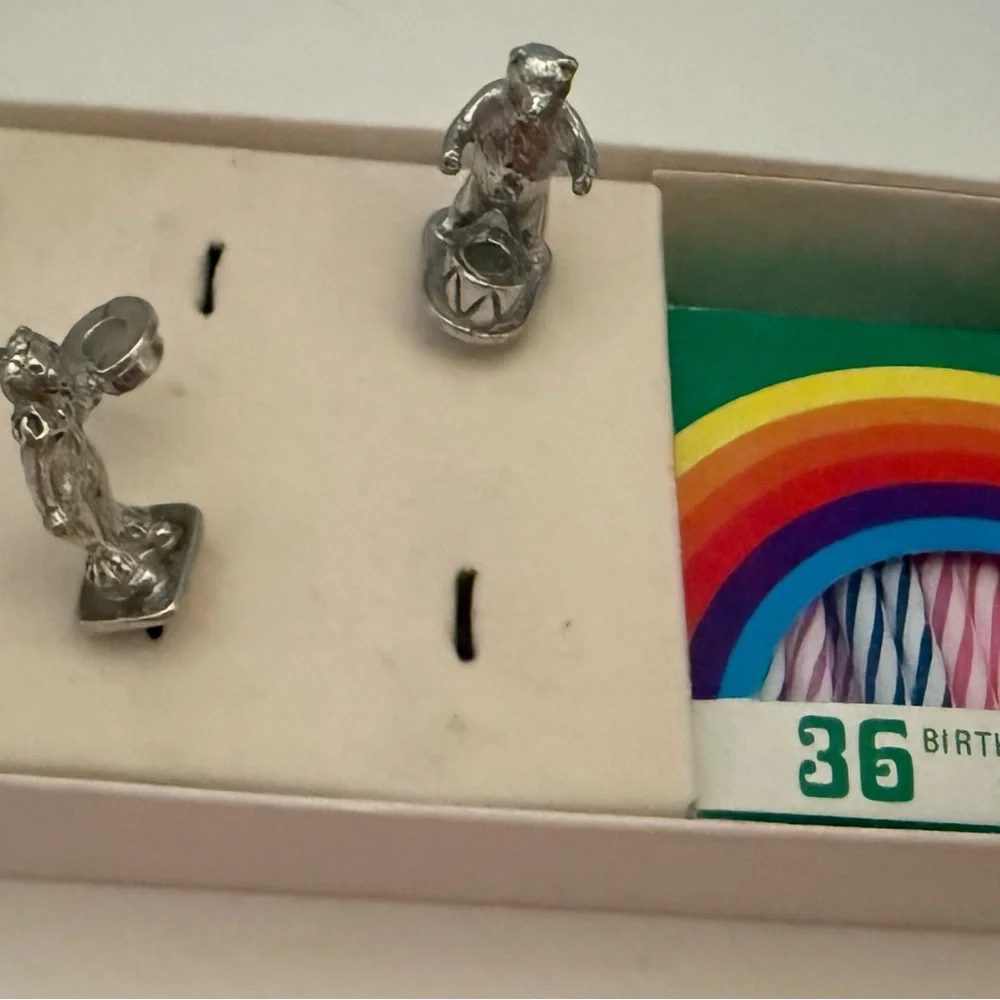Empire Silver Circus Birthday Candle Set